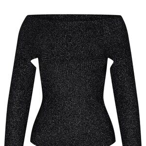 KHAITE Black Wool Blend Body Sweater (NWT)